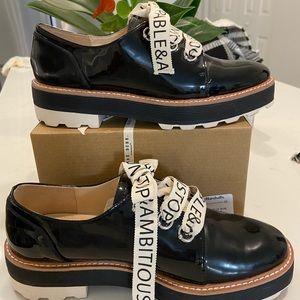 Zara women high black shoes